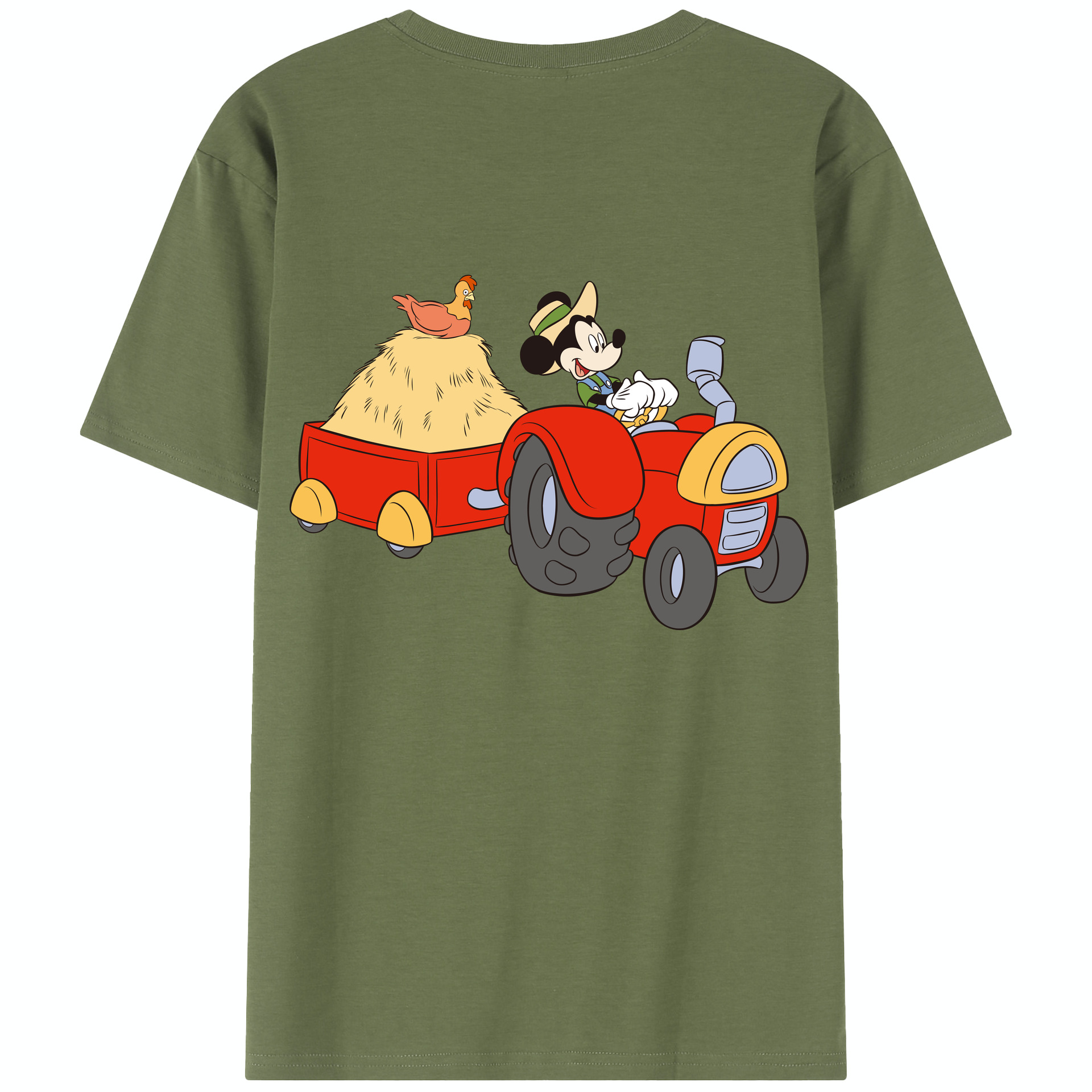 （画像用） ミッキーマウス Mickey Mouse 綿100％半袖Tシャツ（背面プリント）